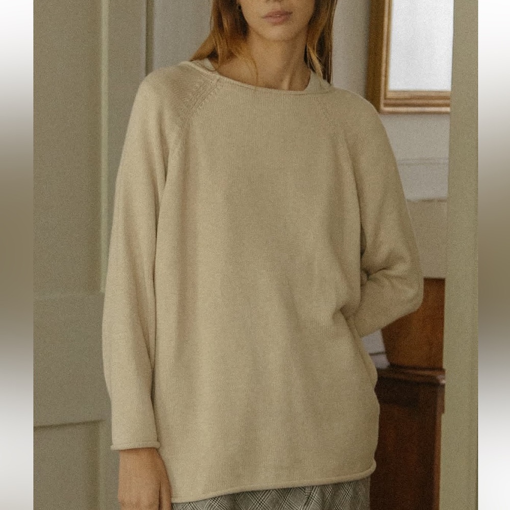 Gillian Steven’s Jude pullover in oat